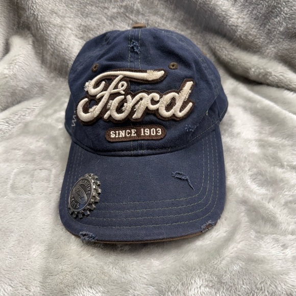 Ford Dark Blue Vintage Cap with Bottle Opener - Picture 1 of 8